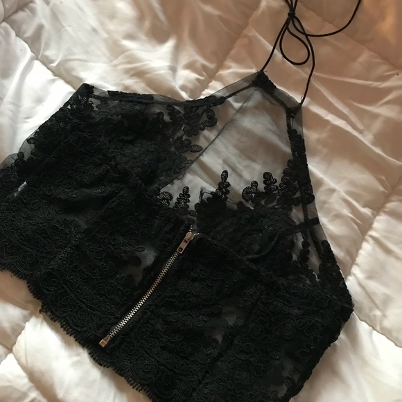 Black lace two piece set - Picture 4 of 5